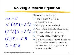 matrix equations and systems of linear