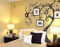 yellow bedroom wall painting ideas