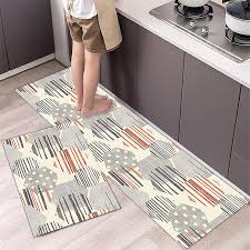 geometric printed kitchen rug