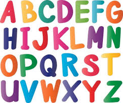 Multi Colored English Alphabet Letters