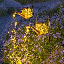Solar String Fairy Lights Watering Can