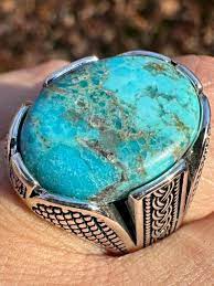 men s turquoise rings ebay