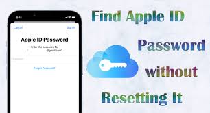 how to find apple id pword without