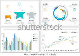 Collection Creative Infographic Design Templates Stars Stock