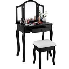 vanity mirror makeup dressing table set