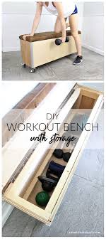 diy workout bench with storage jaime