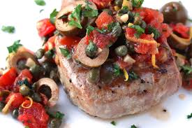 sicilian style grilled tuna steaks