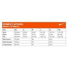 Nike Size Chart Womens Rjm Sports