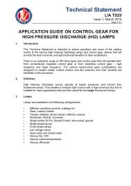 Lia Ts29 Application Guide On Control Gear For High Pressure