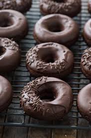 The chocolate and pumpkin cupcake in. Chocolate Donuts Easy Baked Donuts Covered In Chocolate Glaze