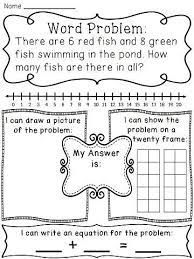 Addition To 20 Word Problems Worksheets