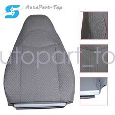 Driver Lean Back Cloth Seat Cover Gray