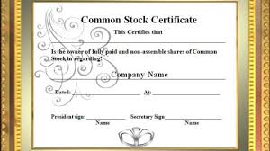Floridaframeandart Com Modern Stock Certificate Template