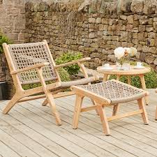 Hocker Footstool Garden Furniture Set