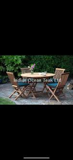 teak garden dining set folding chairs