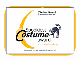 Halloween Costume Certificates Sinma Carpentersdaughter Co