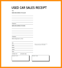 15 Used Car Sellers Receipt Resume Cover