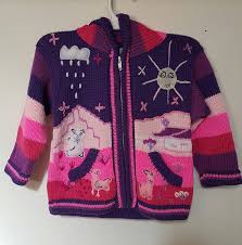 Amazon Com Handmade Kids Toddler Hooded Cardigan Sweater