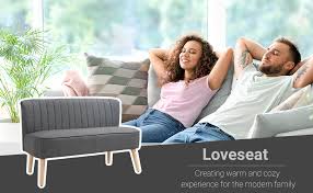 Homcom 2 Seater Sofa Compact Loveseat