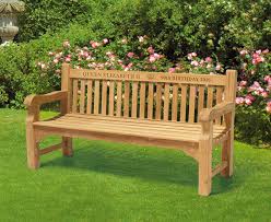 Teak Memorial Benches Engraved