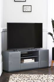 Sloane Grey Glass Corner Tv Stand