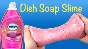 dish soap glitter slime diy slime