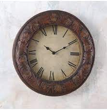 Tooled Scroll Western Wall Clock