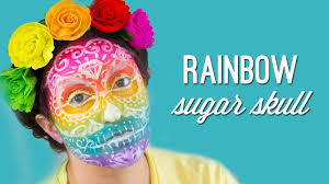rainbow sugar skull makeup ivy boyd