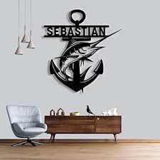 Custom Anchor Swordfish Metal Wall Art