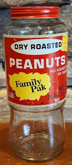 Kmart Dry Roasted Peanuts Large Glass