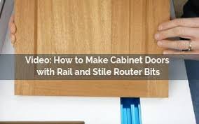 how to make cabinet doors with rail