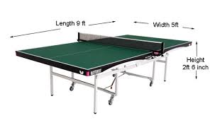 ping pong table dimensions