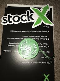 Stockx Uncut Verified Authentication Card Tag Qr Tag Sticker