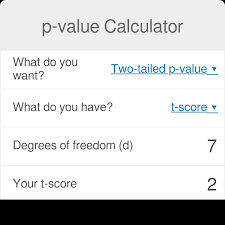 P Value Calculator Formula