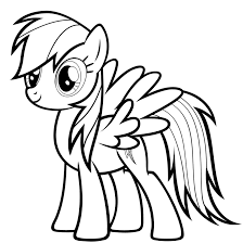 Mewarnai gambar my little pony yang cantik. Rainbow Dash Drawings Novocom Top