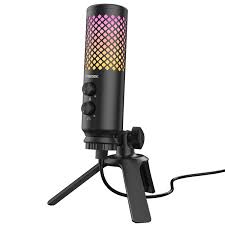 treidek usb microphone rgb condenser