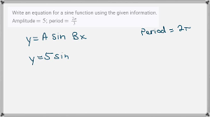 Equation For A Sine Function