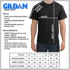 Gildan Dryblend 50 50 T Shirt Size Chart Toffee Art