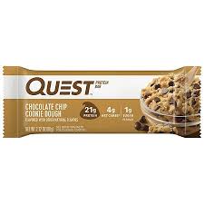 questbar protein bar chocolate chip cookie dough 2 12 oz packet