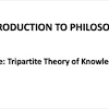 Tripartite Theory of Knowledge