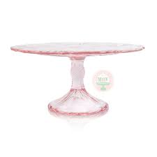 Sweet Pink Thistle Cake Stand Minted