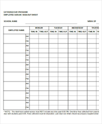 Employee Sign In Sheets 10 Free Word Pdf Excel