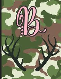 Camouflage Monogram Initial B Notebook