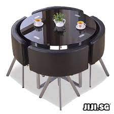 Jiji Sg Bryce Round Glass Dining Table
