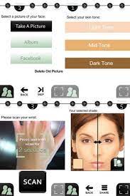 ios devices to find makeup foundation