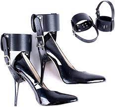 Amazon.com: Feet Locking Restraint Ankle Belt Sex Toy for High-Heeled Shoes  Straps for BDSM Female