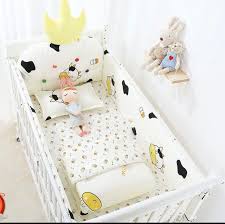 Baby Cots Bedding Set White Color 100