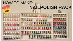 how to make a nail polish rack you