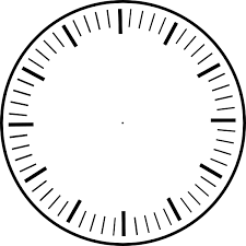 Art Clock Face Template Clock Face Hour And Minute Marks