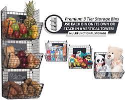 3 Tier Wall Mounted Storage Basket